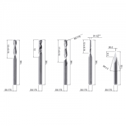 Snapmaker CNC Bits (5 Bits)